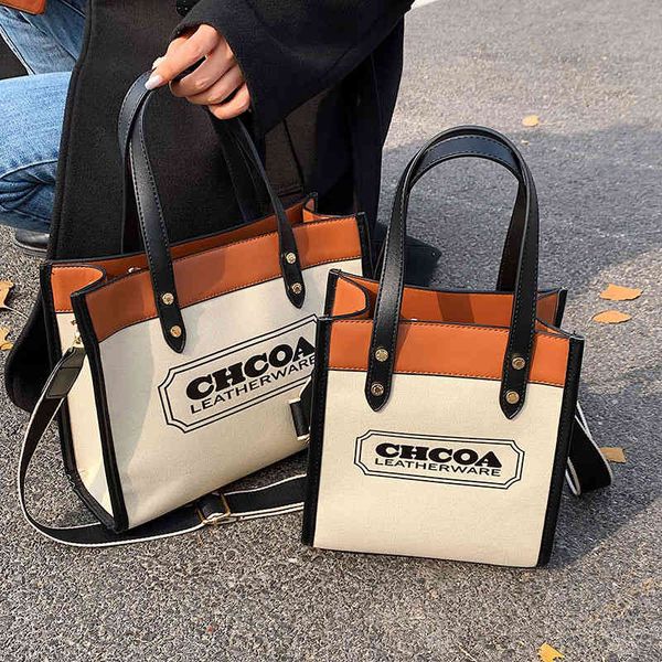 

bags canvas tote bag women's 2022 new trend handbag printed letters one shoulder messenger bag purses
