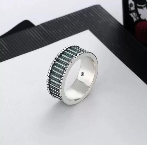 

designer stainless steel band rings fashion jewelry men's wedding promise ring women's gifts, Silver