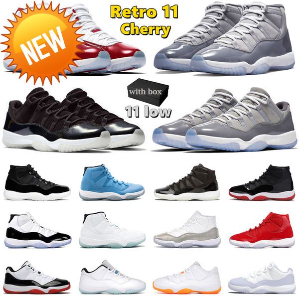 

basketball running shoes basketball shoes with box 11 11s basketball shoes men women cherry 72-10 low cool grey 25th anniversary bred panton