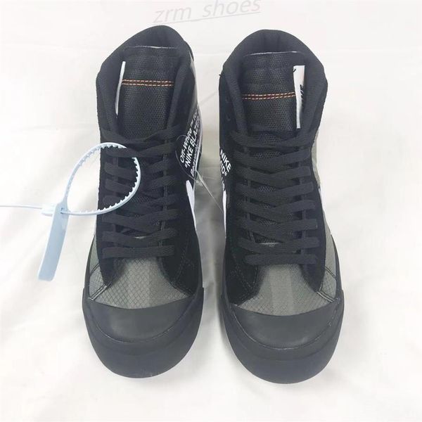 

mens off mid grim reaper sneakers running shoes all men hallows eve skateboard women white blazer reepers skate boots woman sports z03202t, Black;brown