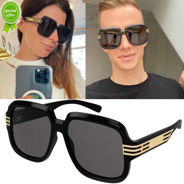 

designer brand sunglasses luxury digner for women special mens summer style 0979 anti-ultraviolet retro plate frame fashion eyeglass random, White;black