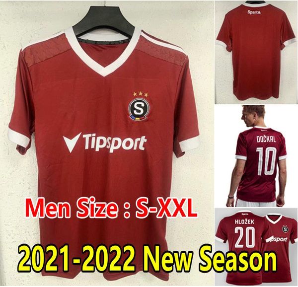 

2021 2022 ac sparta praha soccer jersey 21 22 maillots de football shirts czech liga1 hlozek dockal camesitas futol kits, Black