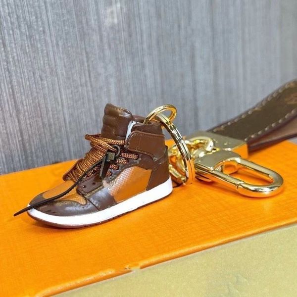 

High quality Fashion Key Buckle Car Keychain Handmade Pendant Fashion Accessories Keyrings with smell shoes and LOGO Leather more pictures contact us for Women men