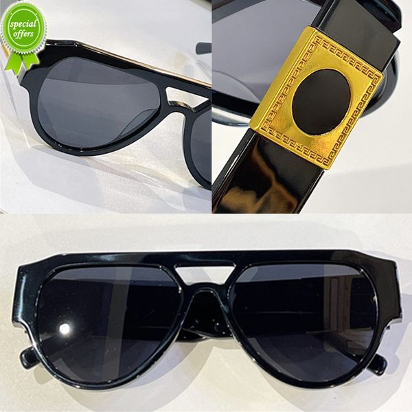 

designer brand sunglasses fashion men women digner sunglass 4401 retro plate shield shape glass summer avant-garde trendy style uv protectio, White;black