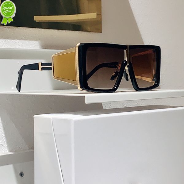 

designer brand sunglasses luxury digner mens eyewear for women summer style bps 107 anti-ultraviolet retro shape plate frame fashion eyeglas, White;black