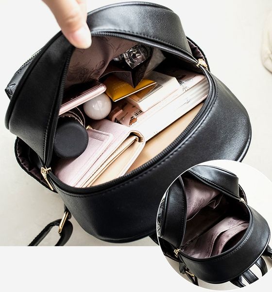 

women backpack style leather fashion casual bags small girl schoolbag business lapbackpack charging bagpack rucksack sport&outdoor packs 004