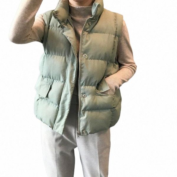 

women's vests women's vests winter coat women jacket parkas vest thick warm stand-up collar puffer plus size female 2021 fashion, Black;white