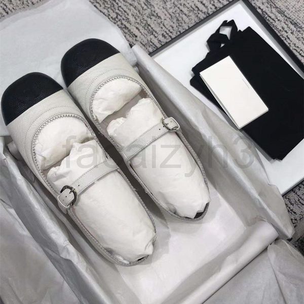 

boots designer with yuan standard cabinet goods fragrant grandma mary jane shoes women's french leather small single color matching fla, Black