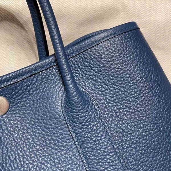 

original edition tote bag hemees designer bags garden party 30cm hand sewn negonde leather lake sea blue fashion brand single shou gesg