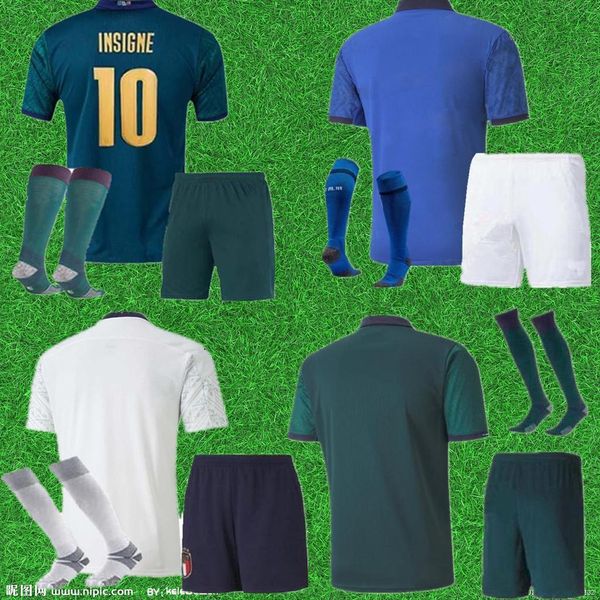 

college wear kids 2020 kits italy soccer jerseys 20 21 home away 3rd buffon pirlo zaza de rossi bonucci verratti football shirt, Black