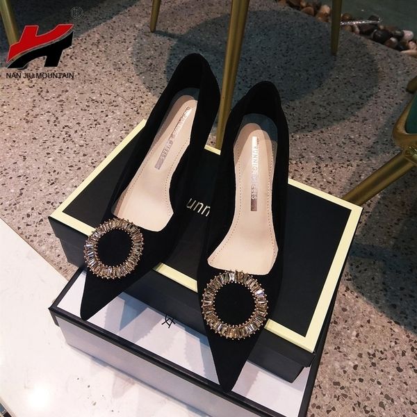 

dress shoes pointed toe high heel women single black spring autumn 220902