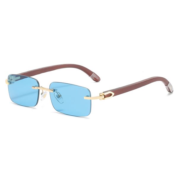 

watches jewelry sun glasses wood for men women fashion sun luxury designer vintage retro wooden rectangle rimless frame uv blocker fishing, White;black