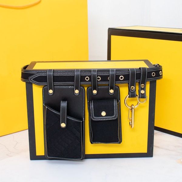 

shoulder bags ladies crossbody purse gold shoulder strap handbag women waist bag removable mobile phone bag multi-function pocket