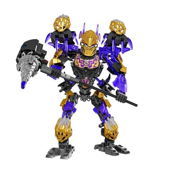 

ksz 612-3 bionicle series building blocks onua uniter of earth 143pcs bricks toys christmas gift compatible 71309 model kit193g