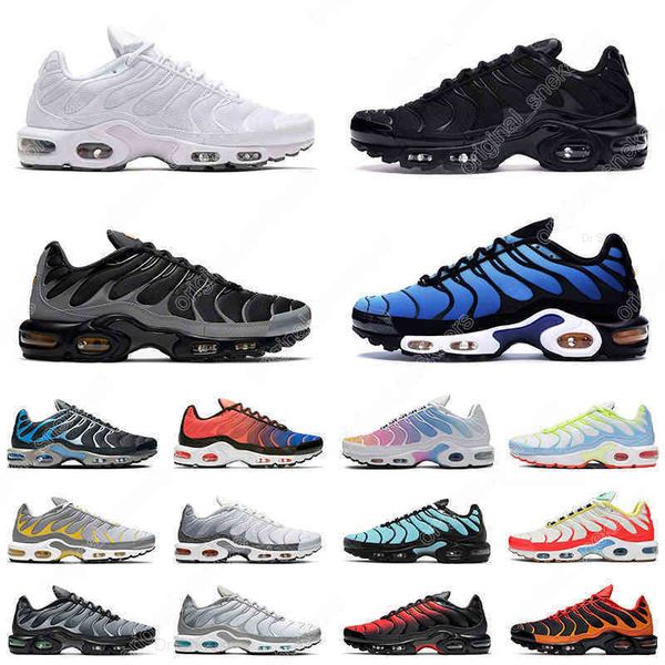 

36-45 tn plus bat men women running shoes trainers rainbow crater triple white voltage purple wolf grey mens outdoor sneakers
