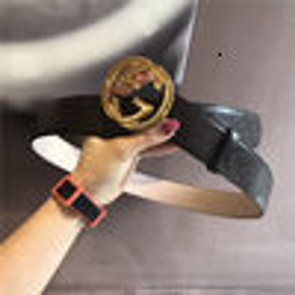 

5a brand belts white check mens belt leather belt with snake buckle, Black;brown