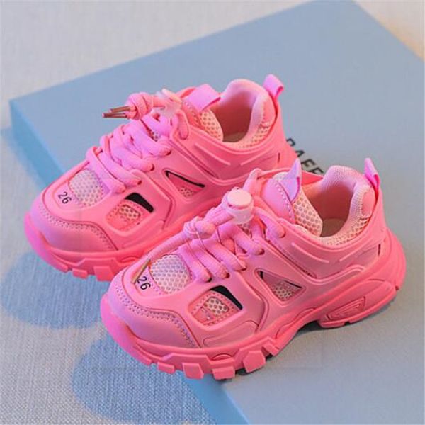 

new arrival children's shoes spring autumn child boys girls sports shoes breathable kids baby casual sneakers fashion athletic shoe, Black