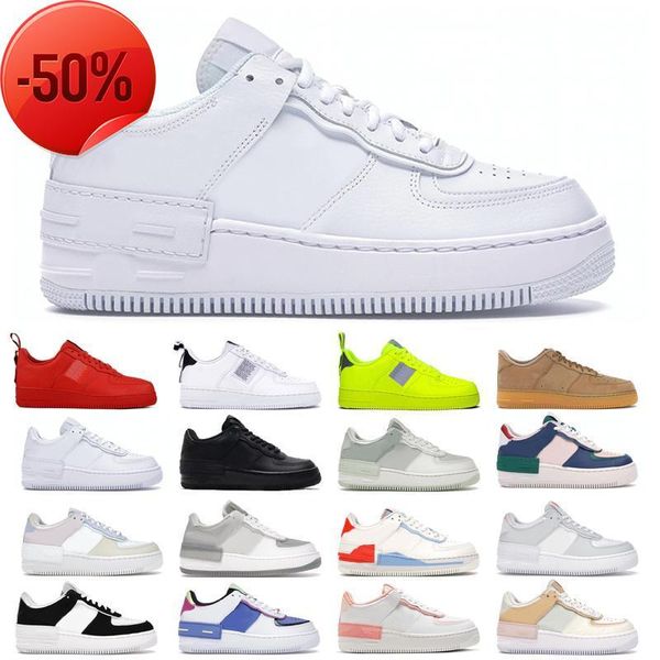 

casual shoes boots forces mens women classic running shoes shadow one 1 low triple white utility black beige pale ivory spruce aura twist su