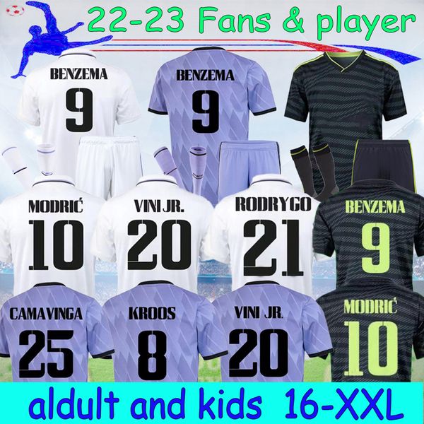

16-xxl 22 23 3rd benzema jerseys soccer real tchouameni rodrygo player football shirt 2022 madrids vini jr alaba asensio modric marcelo isco, Black;yellow