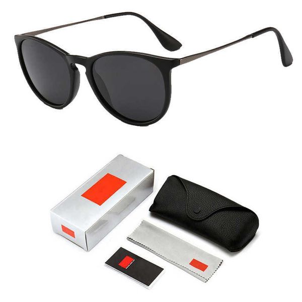 

glasses ray brand designer mirror erika sunglasses women vintage ban round sun glasses female fashion mirrored eyewear 4171, White;black