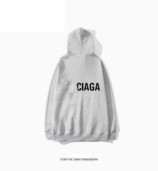 

designer balanciagas hoodie front and back letters plush sweater pure cotton men's and women's fashion brand hoodie size 5xl hoode, Black