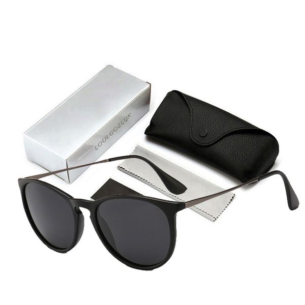 

ray brand designer mirror erika sunglasses women vintage ban round sun glasses female fashion mirrored eyewear 4171, White;black