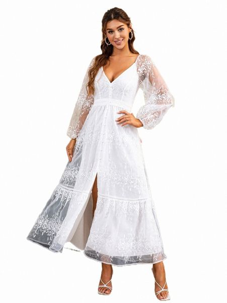 

casual dresses simplee split thigh ruffle hem lace dress n7cw#, Black;gray