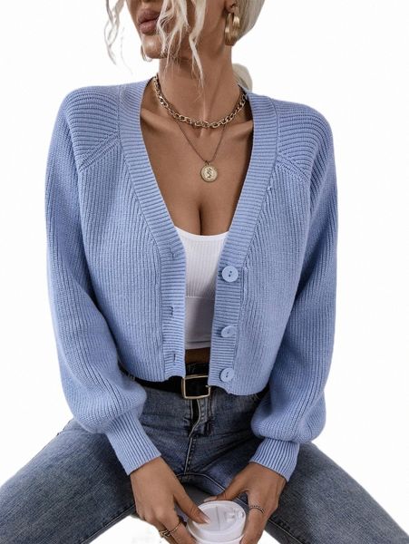 

women's sweaters single breasted raglan sleeve crop cardigan s0bz#, White;black