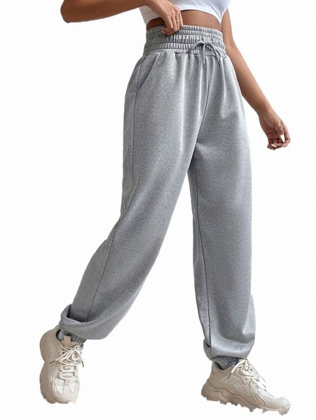 

women's pants & capris solid drawstring waist sweatpants u3mh#, Black;white