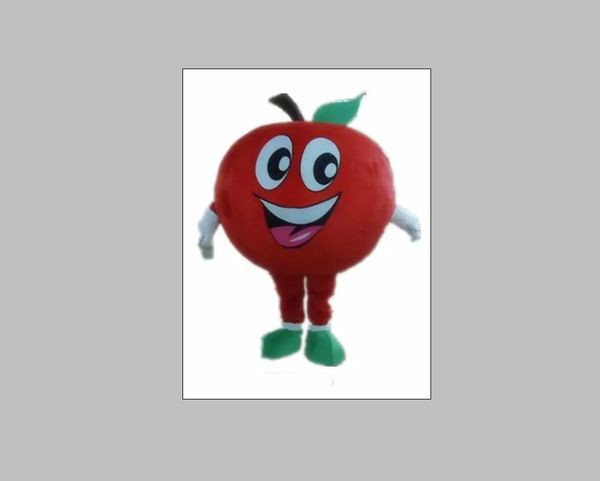

an apple mascot costume with big eyes and big mouth for to wear, Red;yellow