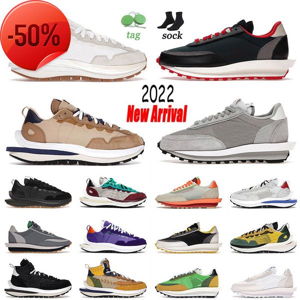 

boots new vaporwaffle men women running shoes sesame dark iris royal fuchsia tour yellow villain red ld waffle pine green gusto mens outdoor, Black