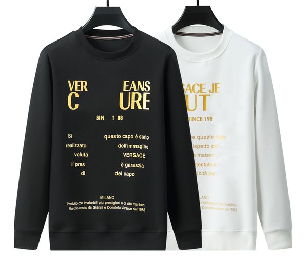 

designer men's hoodie fall winter hooded round neck fashion street wear jumper sport run casual black white m  xl 2xl 3xl 1133