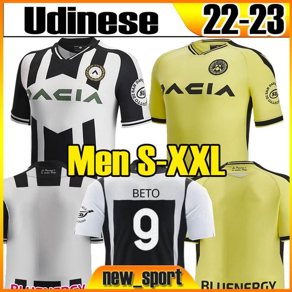 

22 23 udinese calcio soccer jerseys 2022 2023 samir okaka deulofeu walace molina pussetto pereyra men uomini home white away green football, Black;yellow