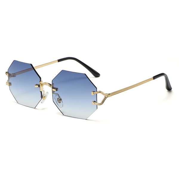 

new octagonal diamond cut sunglasses and european and american trend sunglasses df s109, White;black