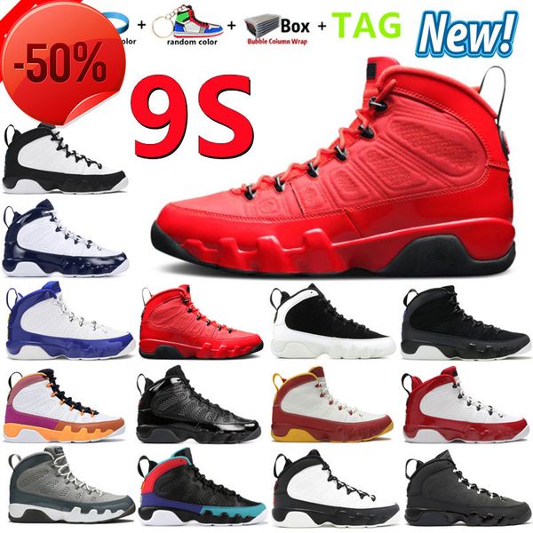 

boots boots new 9 ix 9s men basketball shoes change the world bred university gold anthracite racer blue chile gym fire red unc particle coo, Black