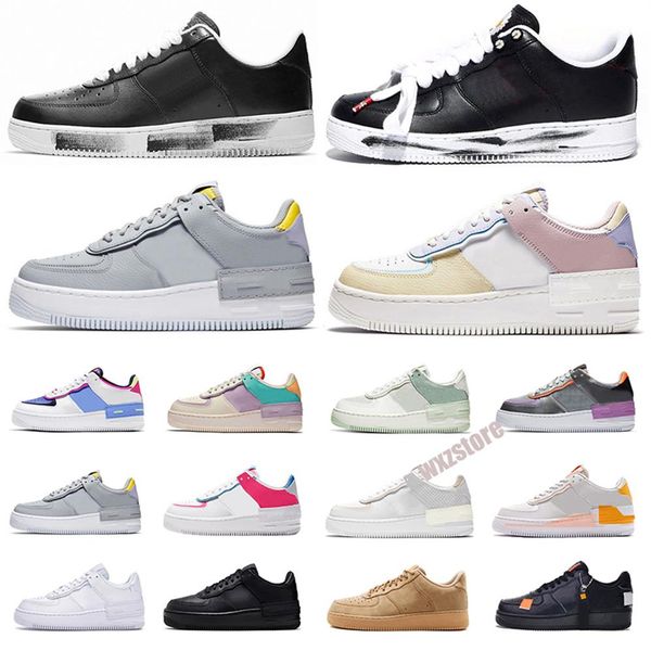 

men women platform shoes one low shadow coral pink pale ivory triple white black aurora spruce aura flax skateboard sports sneaker276b, Black;brown