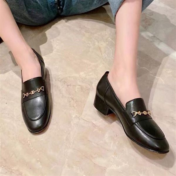 

new designer womens shoes genuine leather loafers with horsenbit women slip on flats many styles size eur35-41210s, Black;white