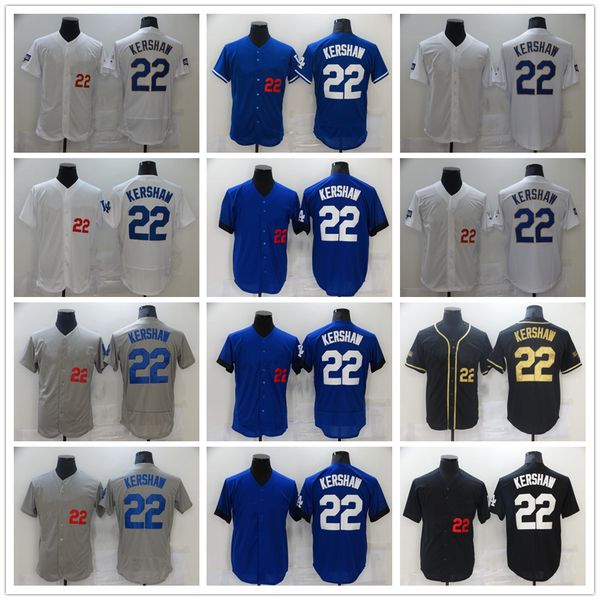 

ncaa baseball 22 clayton kershaw jerseys stitched 17 joe kelly jersey breathable sport blue grey black home away blank men size s-xxxl, Blue;black