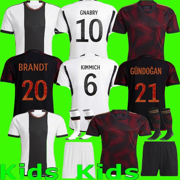 

22 23 hummels soccer jersey fans player version 2022 2023 kroos gnabry werner sane reus muller kimmich football shirt germanies men kids kit, Black;yellow