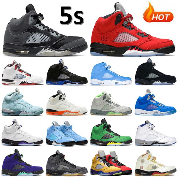 

5 basketball shoes jumpman 5s mens shoe anthracite raging bull quai 54 racer blue unc bluebird green bean concord sail black muslin