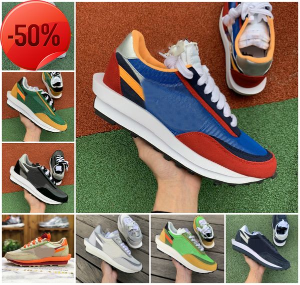

casual shoes boots sacais running shoes mens womens orange blaze waffle vaporwaffle nylon white black sail gum sesame game royal fragment gr
