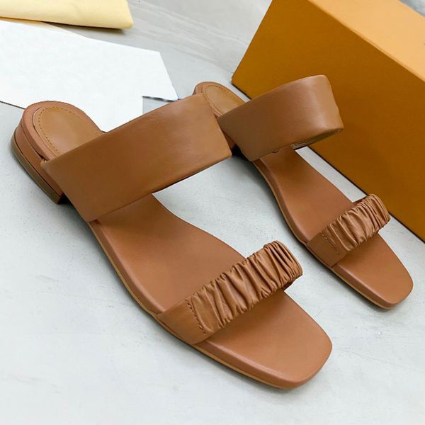 

popular womens flat sandal slippers classic simple fashion all match generous net celebrity stars with the same summer famous designer sanda, Black