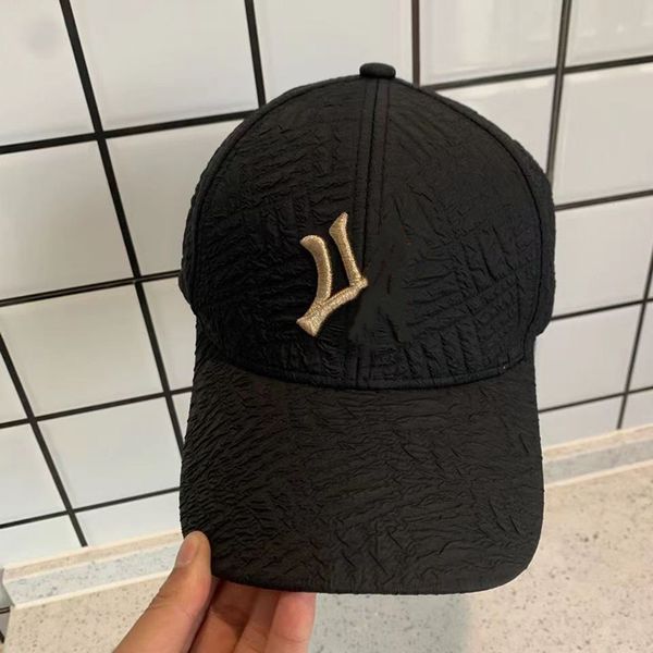 

designer brand men's baseball cap women's autumn and winter new gold thread embroidered cap, Blue;gray