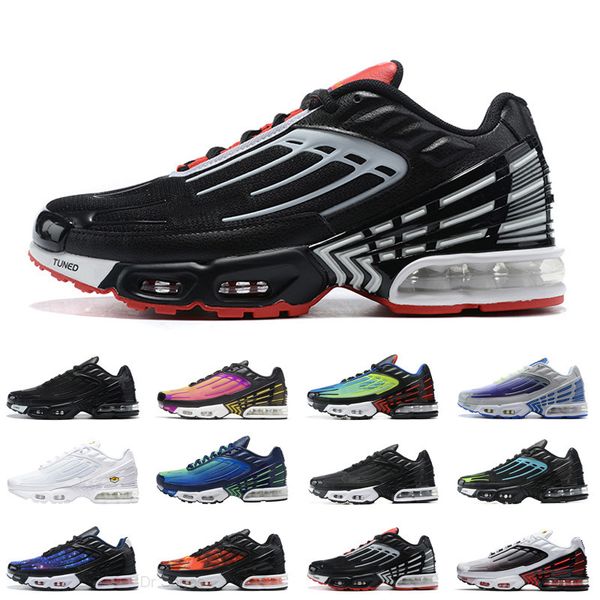 

chaussures tn plus 3 men women running shoes hyper violet iridescent parachute pack mens womens trainers sports sneakers size 36-45