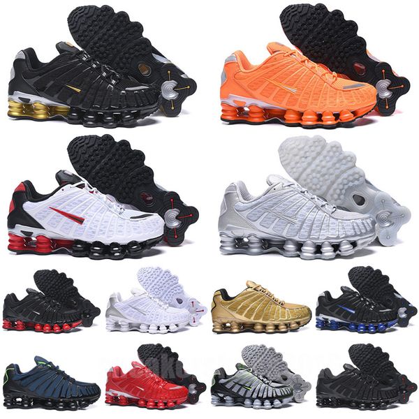 

2022 tl shox men running shoes des chaussures outdoor trainers enigma triple black white speed red silver bullet gold mens sport sneakers