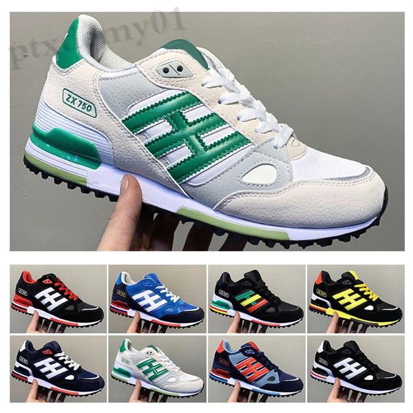 

2020 zx750 shoes sneakers zx 750 mens womens white red blue breathable athletic outdoor sports jogging walking shoes size 36-45 ww07327g, Black;brown