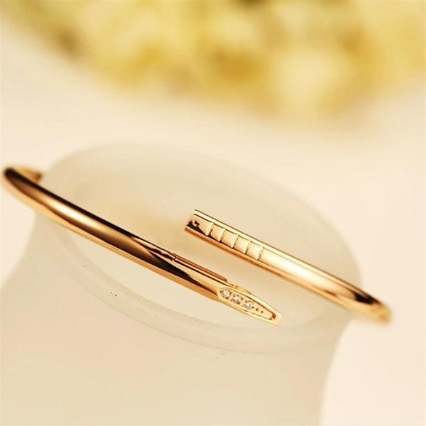 

designer luxury bangle couple engagement fashion bracelet stainless steel men and women couple jewelry elegant exquisite gift party303r, Black