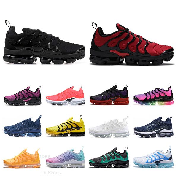 

new arrival running tn plus shoes for men women brand sports sneakers mens trianers light current blue be true voltage purple