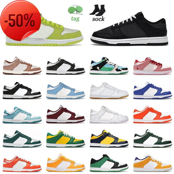 

casual shoes boots 2022 sb dunks low running shoes size 13 black white green apple spartan laser orange reverse unc men women dunksb trainer
