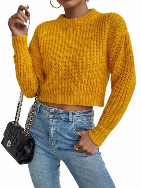 

women's sweaters drop shoulder ribbed knit sweater 13a4#, White;black